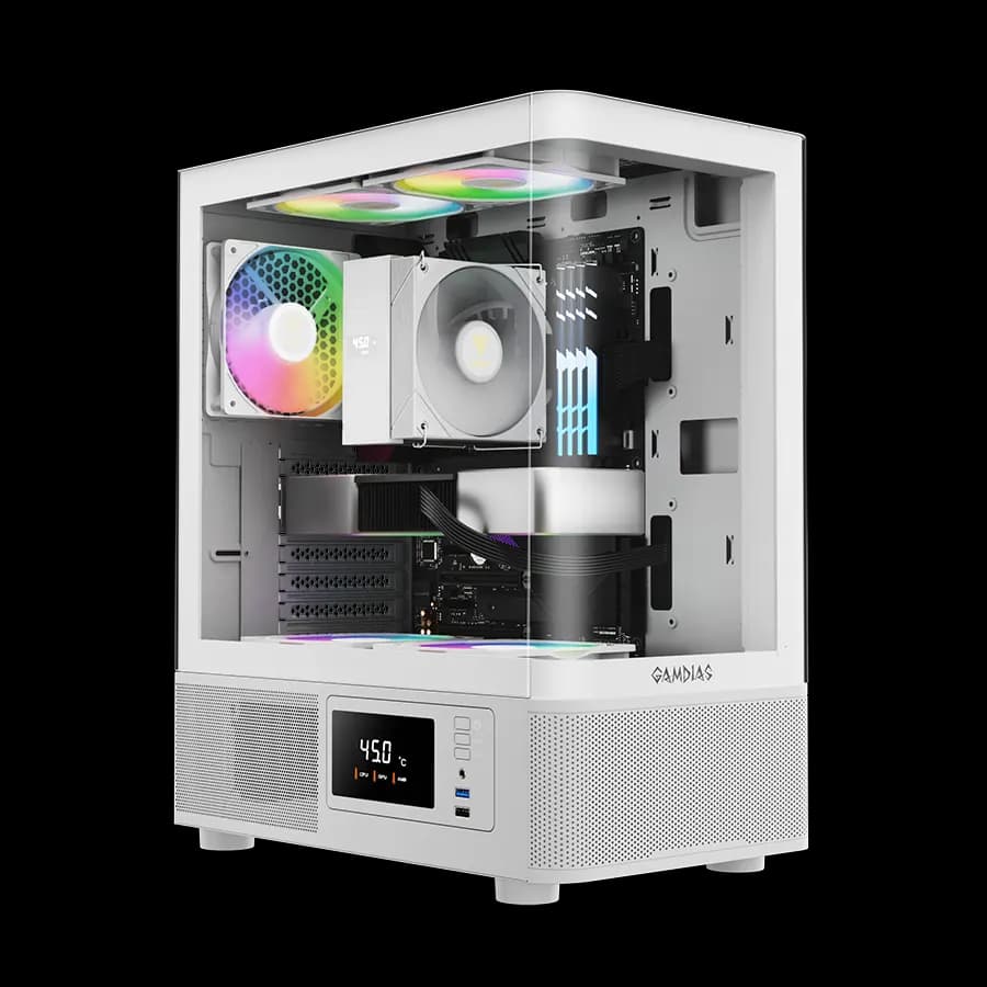 کیس گیمینگ گیم دیاس Gamdias ATLAS E2 CG WH