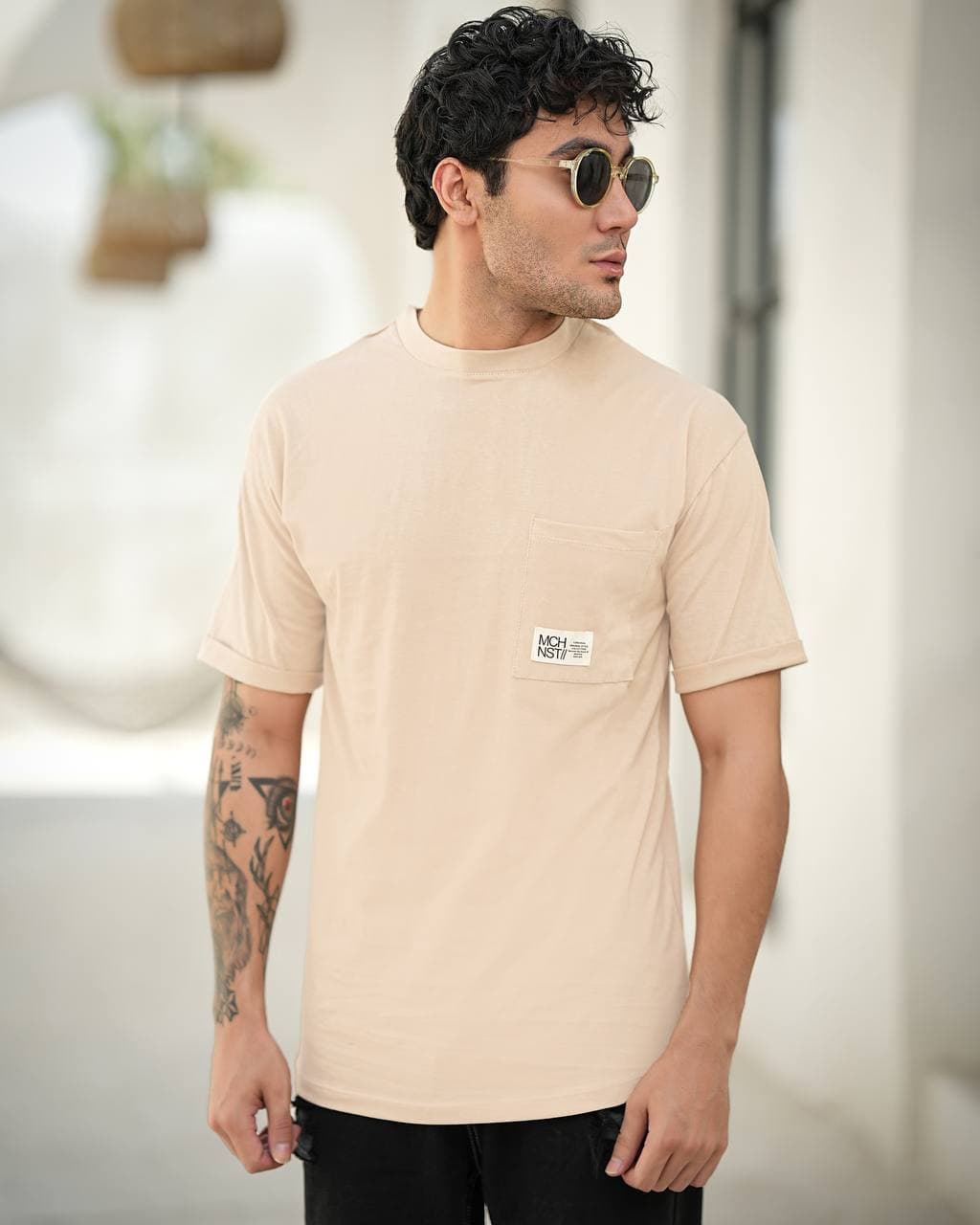 تیشرت پنبه اسپرت مردانه کد 002