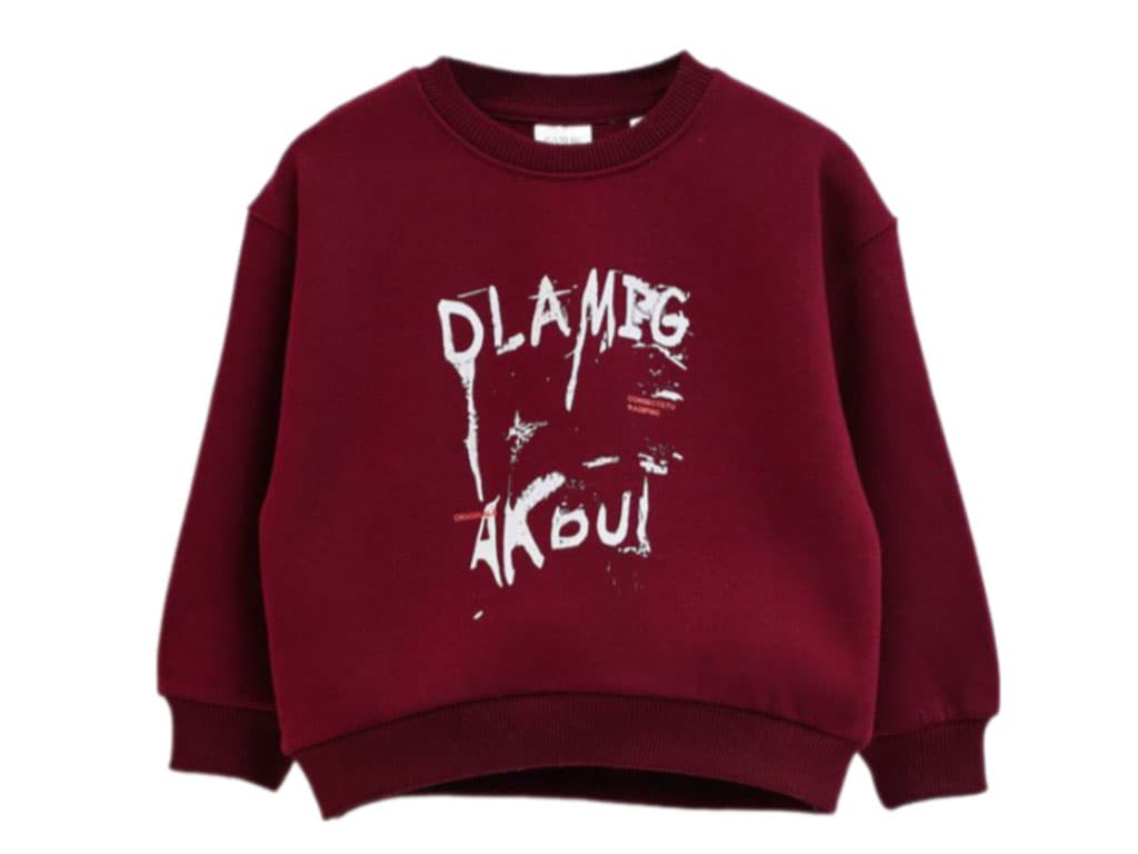 بلوز آستین بلند دورس توکرکی رنگ زرشکی طرح DLAMPG بشیر Bashir