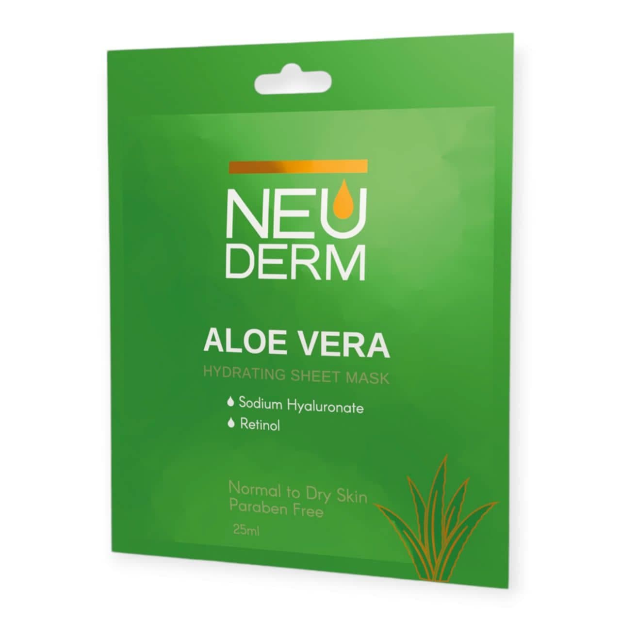 ماسک صورت ورقه ای آبرسان آلوئه ورا NEUDERM