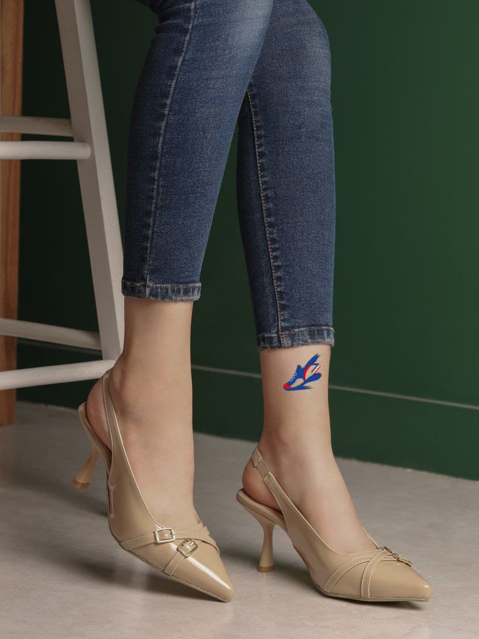 کفش مجلسی ورنی پاشنه ۷ سانت طرح جدید متریال خارجی