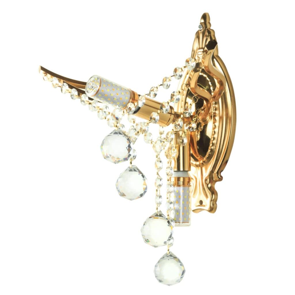 چراغ دیواری چشمه نور مدل 242 طلایی