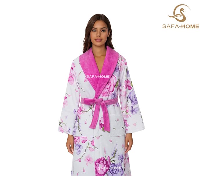 حوله تن پوش طرح دانژه بنفش پودایران