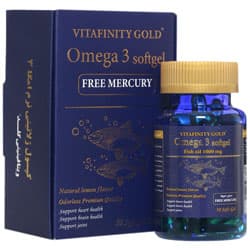 امگا 3 بدون جیوه ویتافینیتی گلد شهاب درمان | حاوی 1000 میلی گرم امگا3
