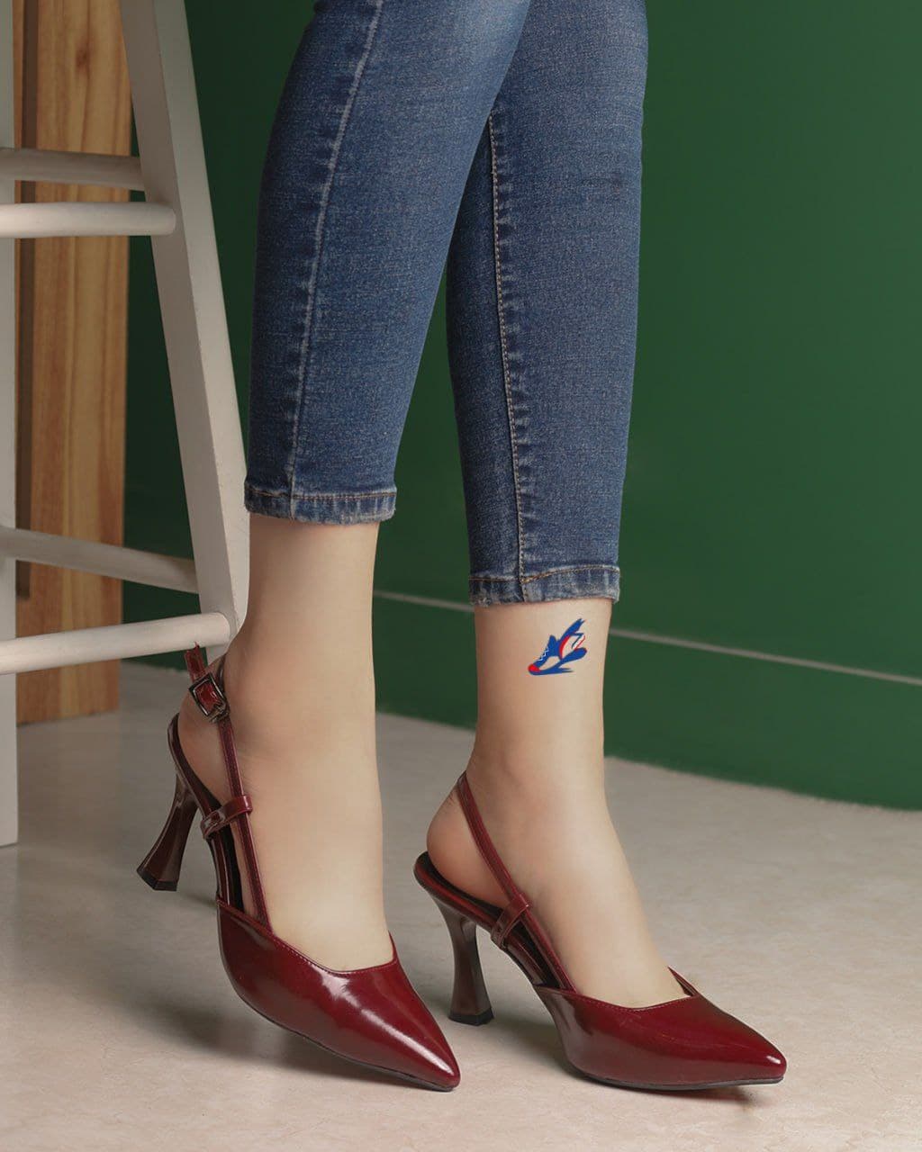 مجلسی پاشنه ۷ سانت ورنی متریال خارجی فوق لاکچری