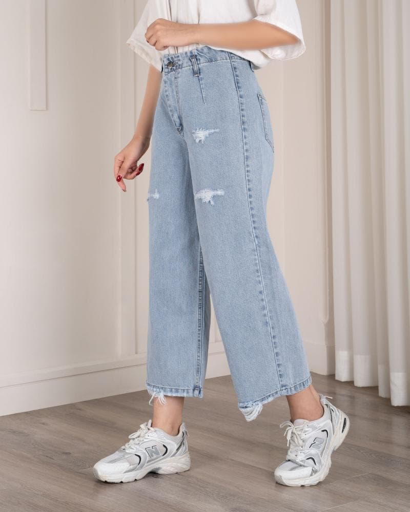 شلوار جین واید لگ اصیلا کد 2524