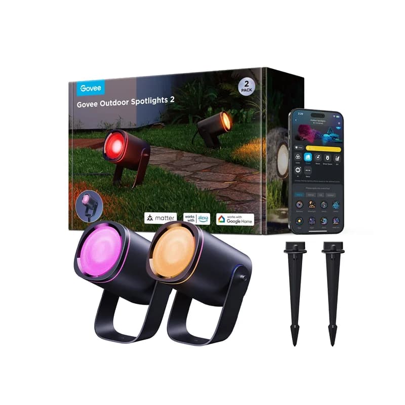 پروژکتور هوشمند فضای باز گووی مدل Outdoor Spotlights 2 H7093