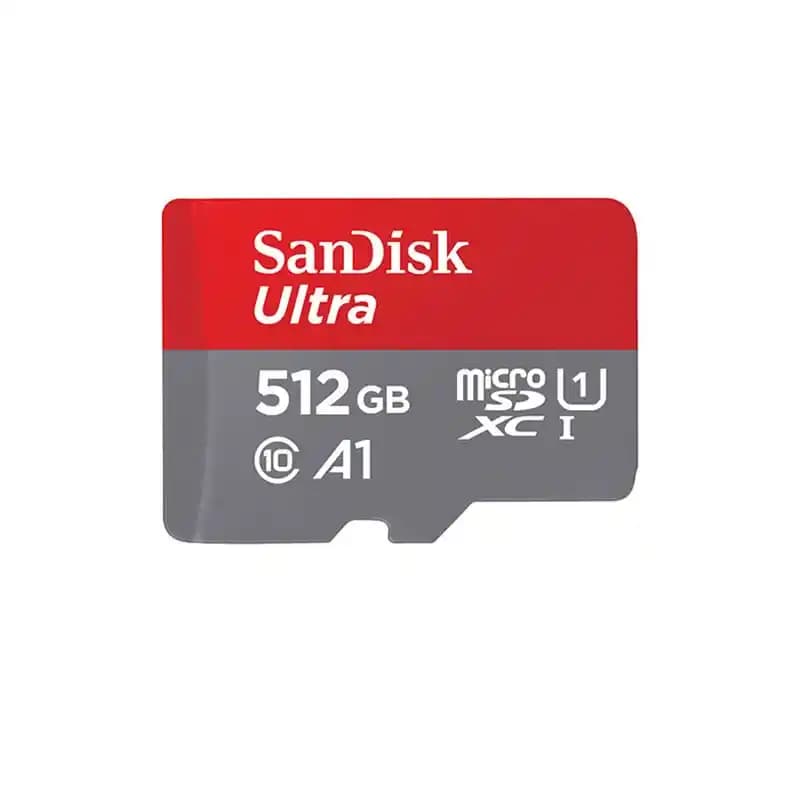کارت حافظه microSDXC سن دیسک مدل Ultra A1 کلاس 10 استاندارد UHS-I سرعت 150MBps ظرفیت 512 گیگابایت