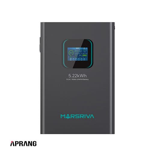 باتری لیتیومی مارس ریوا مدل MR-LFP48-100-WMD ظرفیت 5.22kWh (51.2V / 102Ah)