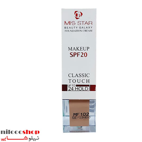 کرم پودر پمپی میس استار شماره 102 حجم 40 میلی لیتر