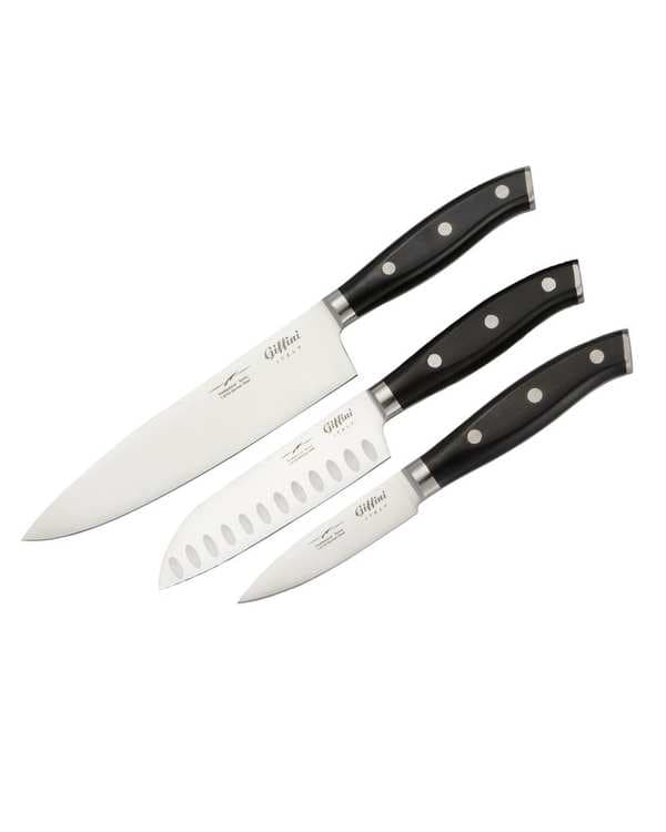 چاقو اشپزحانه مشکی جی فی نی GIFFINI کد 5-2-1 بسته 3 عددی