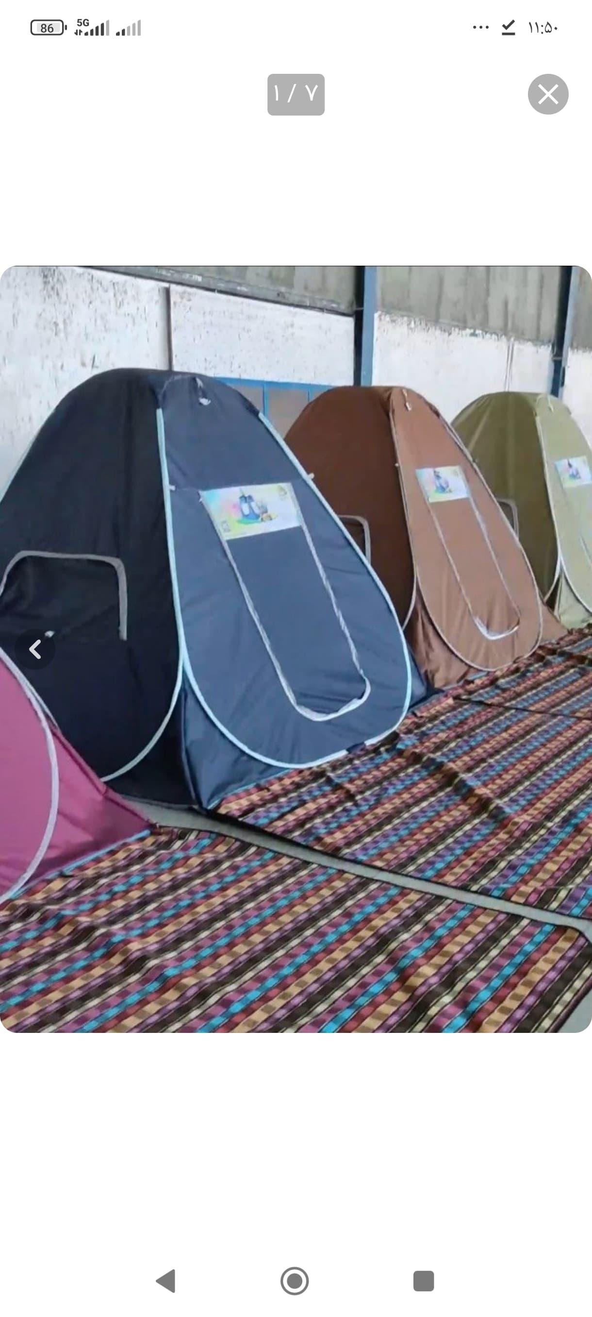 چادر مسافرتی ضد آب 6 نفره جنس برنو برزنتی ( با پنجره طرح ایتالیایی )