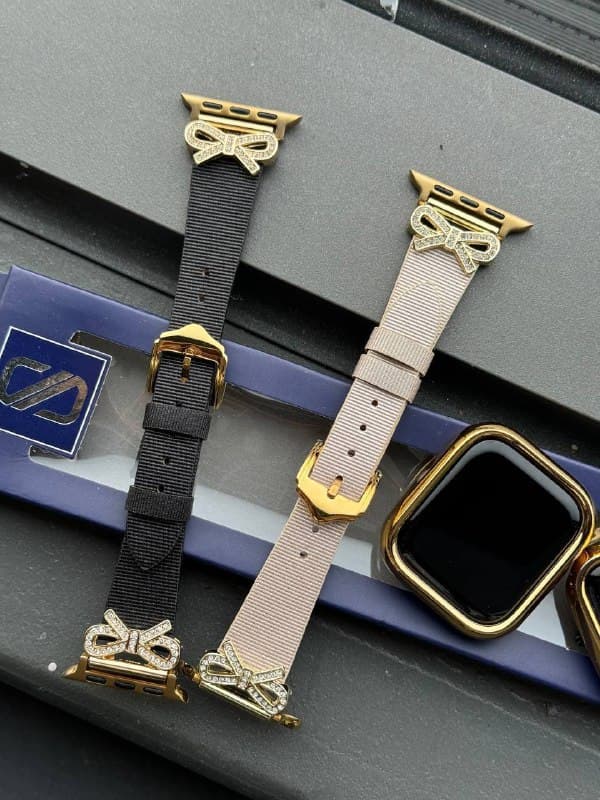 بند چرمی با کلیپ فاکتوری پاپیون