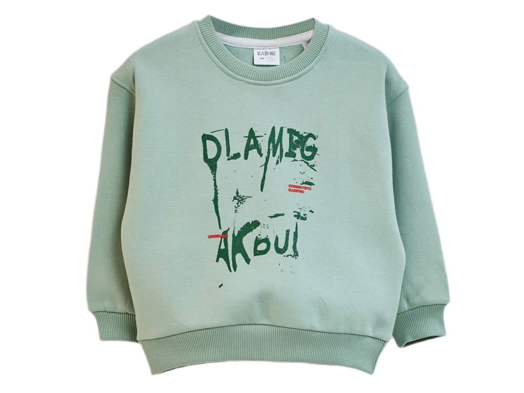 بلوز آستین بلند دورس توکرکی رنگ سبز روشن طرح DLAMPG بشیر Bashir