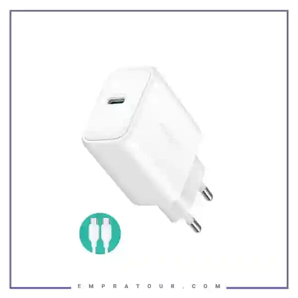 آداپتو شارژ 30 وات با کابل جویروم JOYROOM JR-TCF24 PD30W Charger