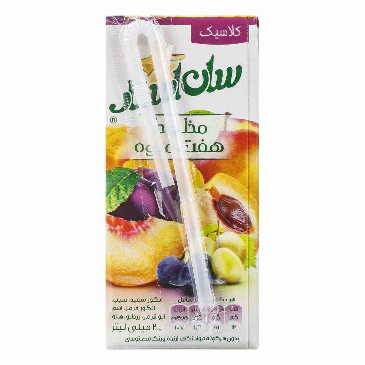 آبمیوه هفت میوه سان استار 200 میلی لیتر