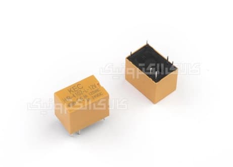 رله بوبین وسط 12 ولت 1 کنتاکت 3 آمپر KEC | HJR-4102-L-12VDC