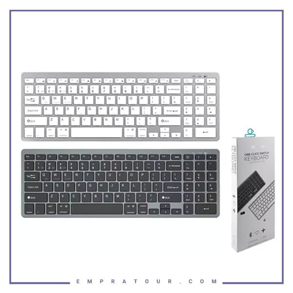 کیبورد بی سیم سه حالته کوتتسی Coteetci Three-mode wireless keyboard 84007