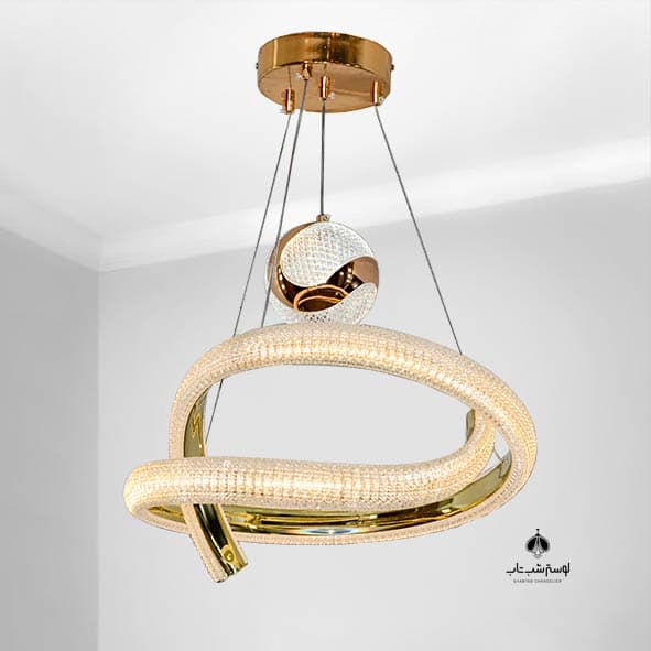 PNC آویز مدرن ال ای دی 2020 طلایی