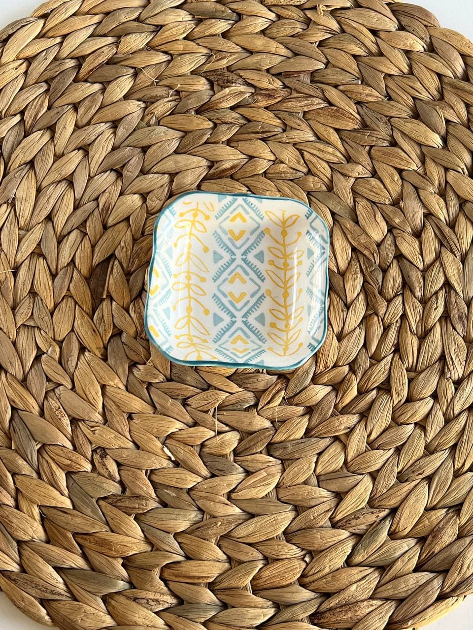 خرماخوری مربع دنی هوم- طرح سبز و زرد