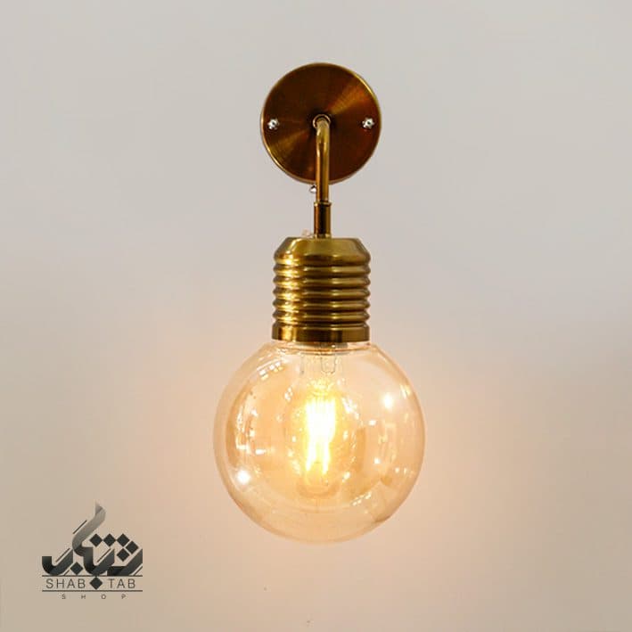 لوستر دیواری مدرن لامپی کد 666 آنتیک SHJ