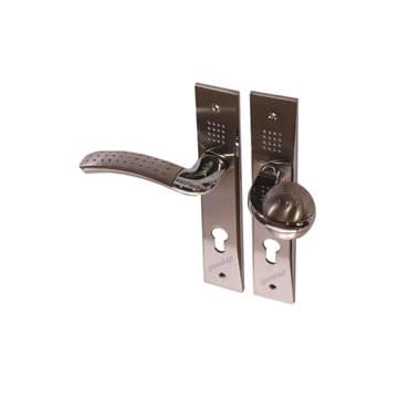 دستگیره پلاک سربی مدل 3624 آپارتمانی راست کروم راهین کلون