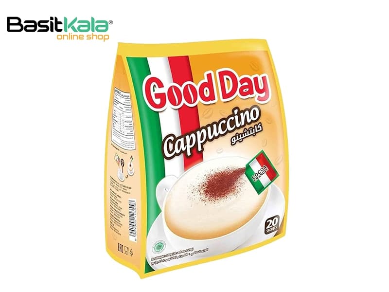 کاپوچینوی فوری بدون قند رژیمی گوددی بسته ۲۰ عددی