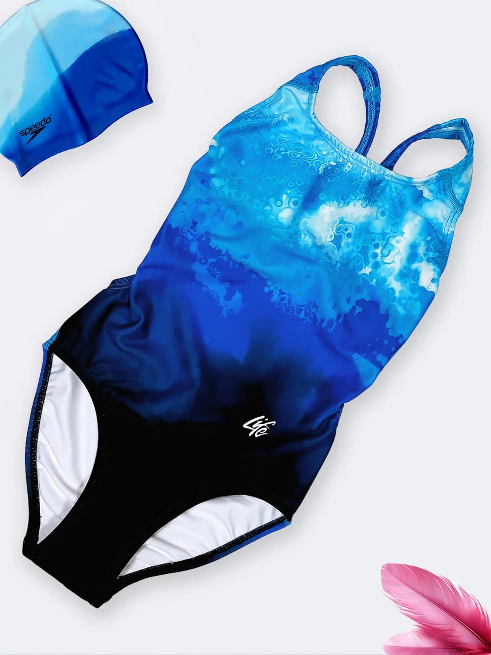 مایو دخترانه نوجوان و بچه گانه پشت قهرمانی اسلیپ لایف ( Life ) طرح استخر