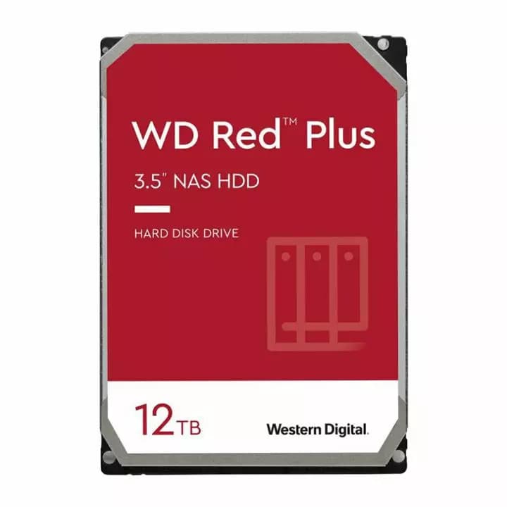 هارد دیسک اینترنال وسترن دیجیتال مدل WD120EFBX Red Plus ظرفیت ۱۲ ترابایت