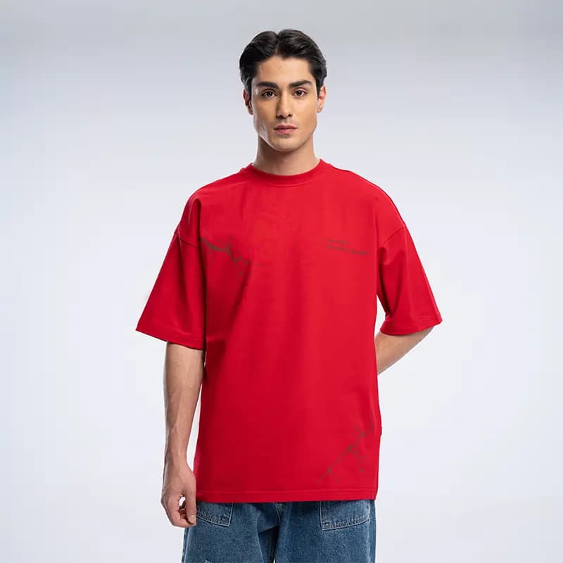 تیشرت سرشانه افتاده مدل ریشه100750