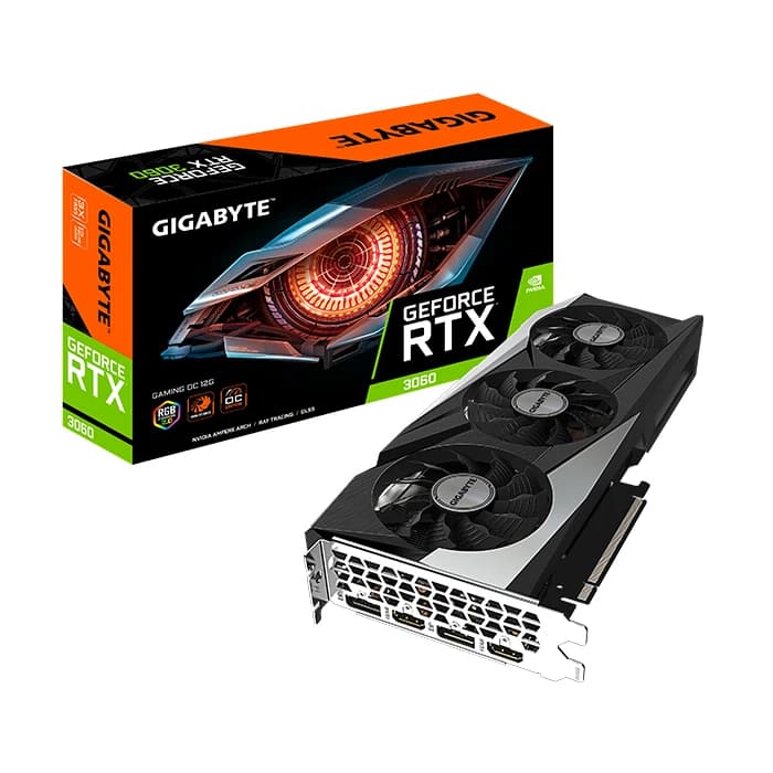 کارت گرافیک گیگابایت GeForce RTX 3060 GAMING OC 12G