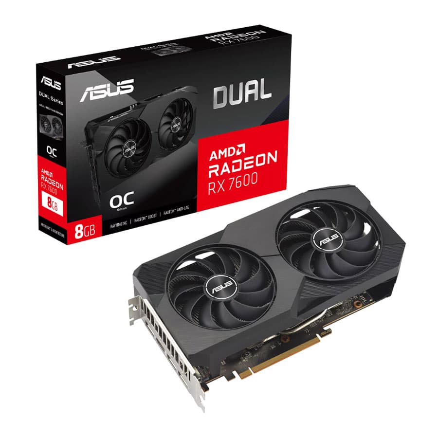 کارت گرافیک ایسوس Dual RX 7600 8GB OC