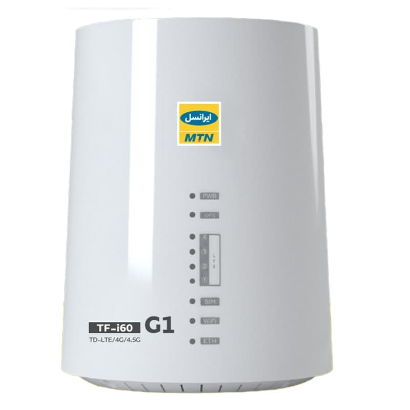 مودم 4G/TD-LTE ایرانسل مدل TF-i60 G1 به همراه سیم کارت TD-LTEو 300 گیگ اینترنت یکساله