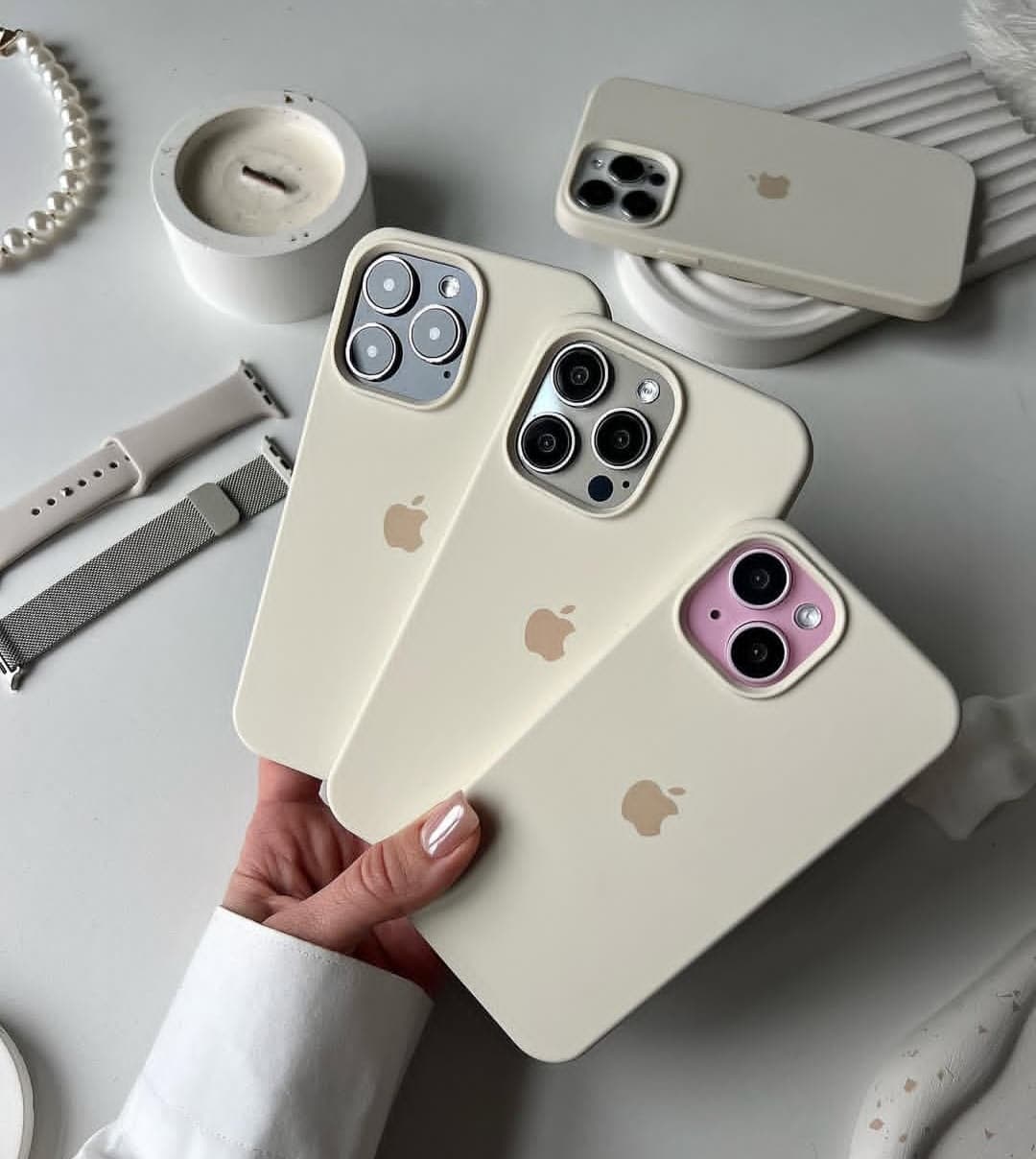 قاب سیلیکونی اورجینال بدون محافظ لنز شیری