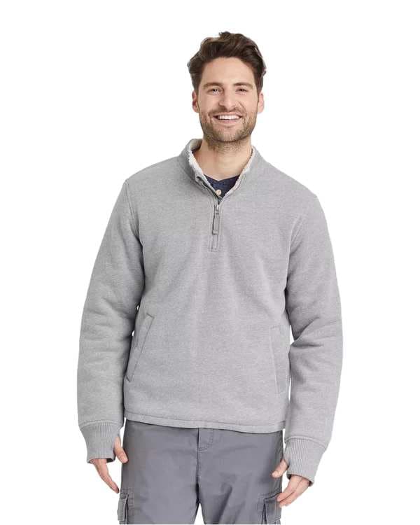 سویشرت مردانه طوسی هومنیتی Whomanity مدل 0WPLM