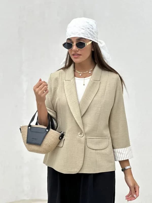 کت آستین دورنگ U.S