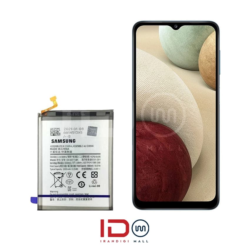 باتری اورجینال گوشی سامسونگ مدل Samsung A12/A02s با یک سال گارانتی بی قید و شرط