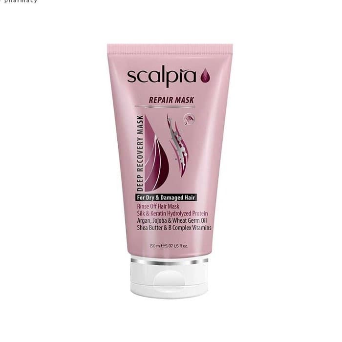 ماسک با آبکشی موی خشک و آسيب ديده Scalpia