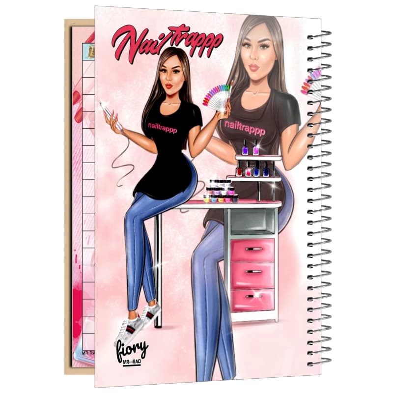 دفتر یادداشت 75 برگ مستر راد مدل خدمات طراحی ناخن طرح نچرال کد fiory 2419