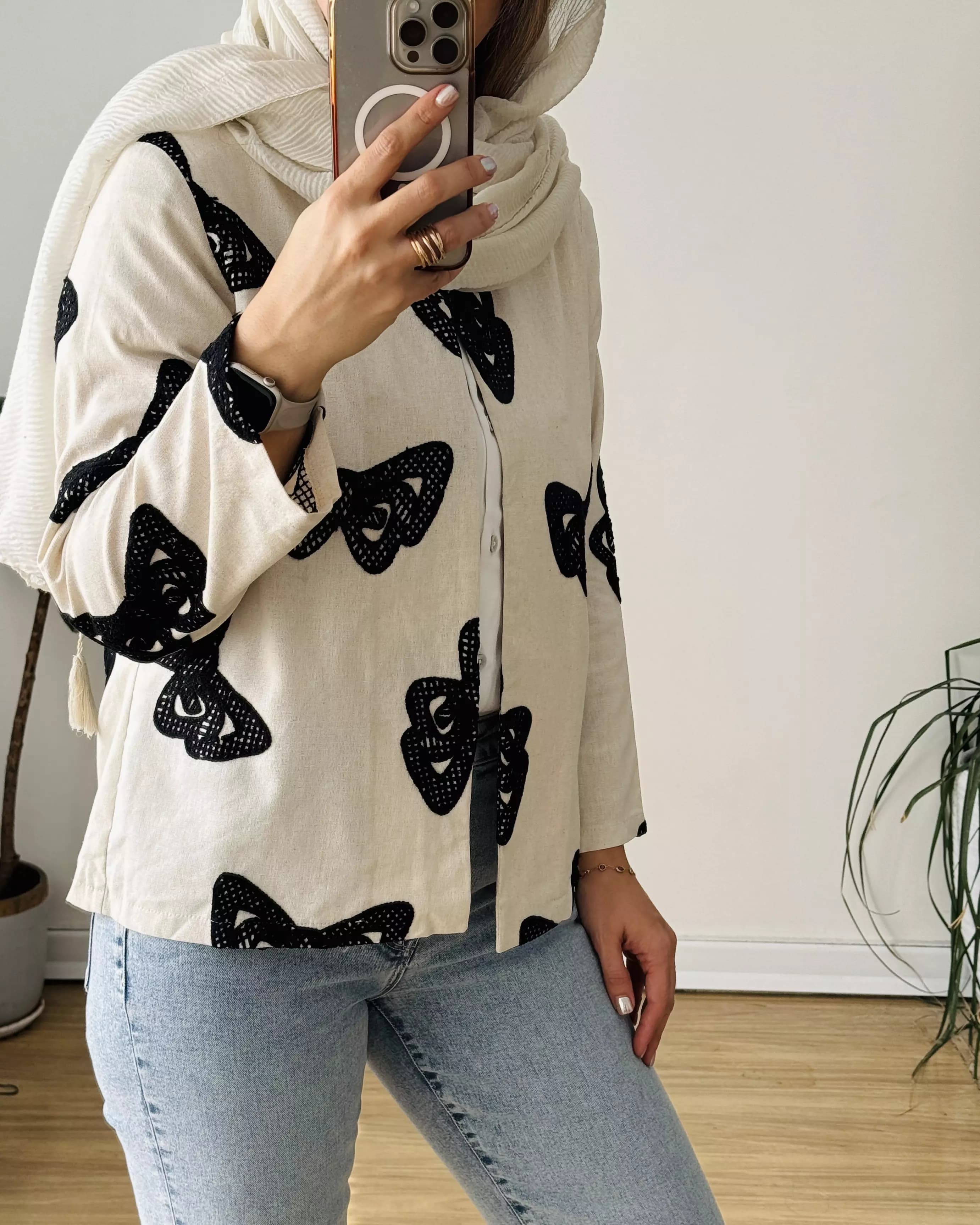 مانتو کتی لینن پاپیون