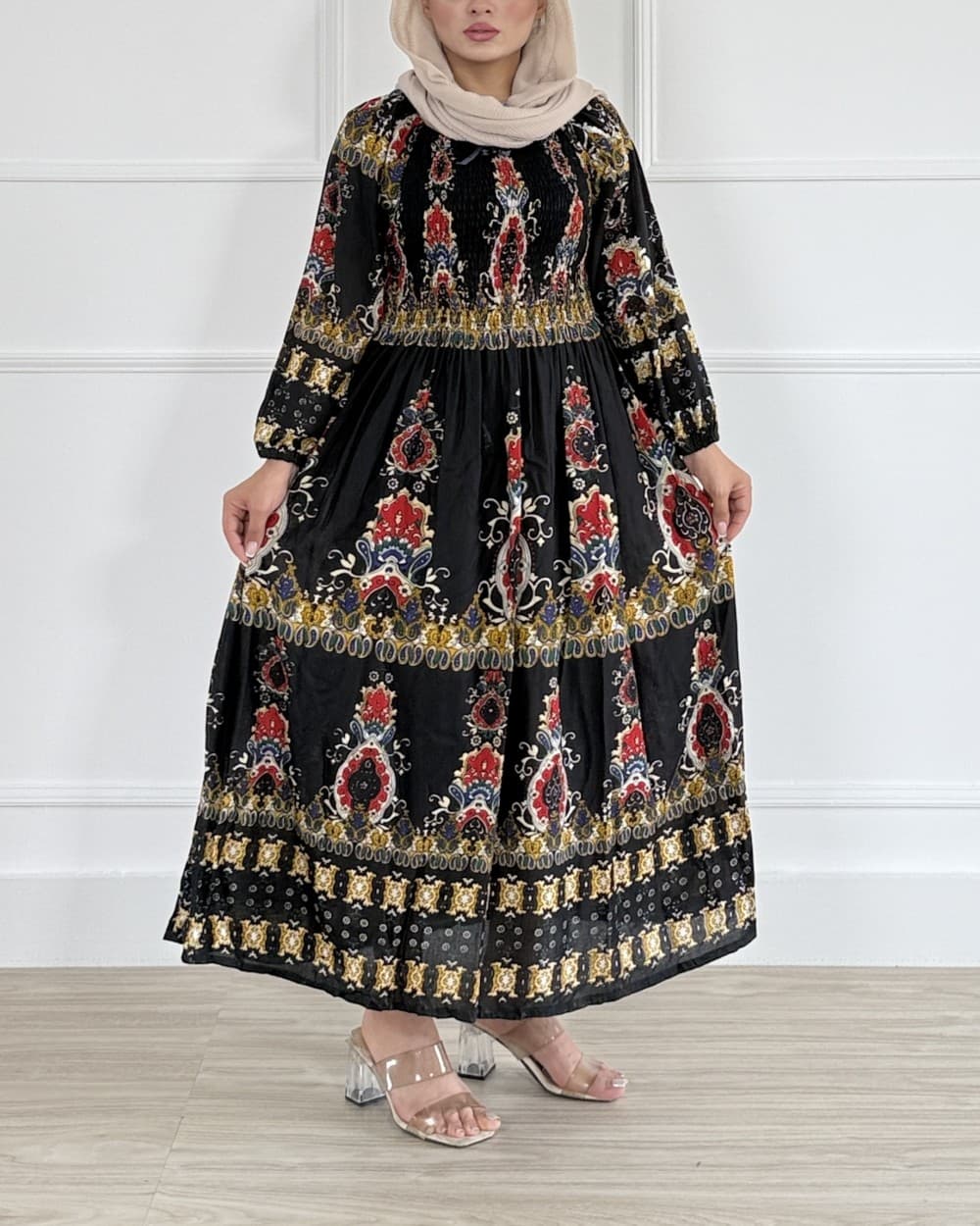 پیراهن کریشه گلابتون- کد محصول 1349