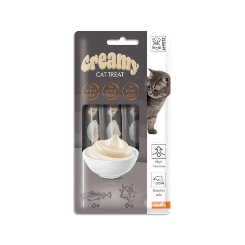 بستنی گربه ام پت با طعم ماهی کاد و گوشت بسته 4 عددی