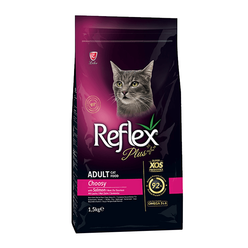 غذای خشک گربه رفلکس پلاس مدل چوزی وزن 1.5 کیلوگرم