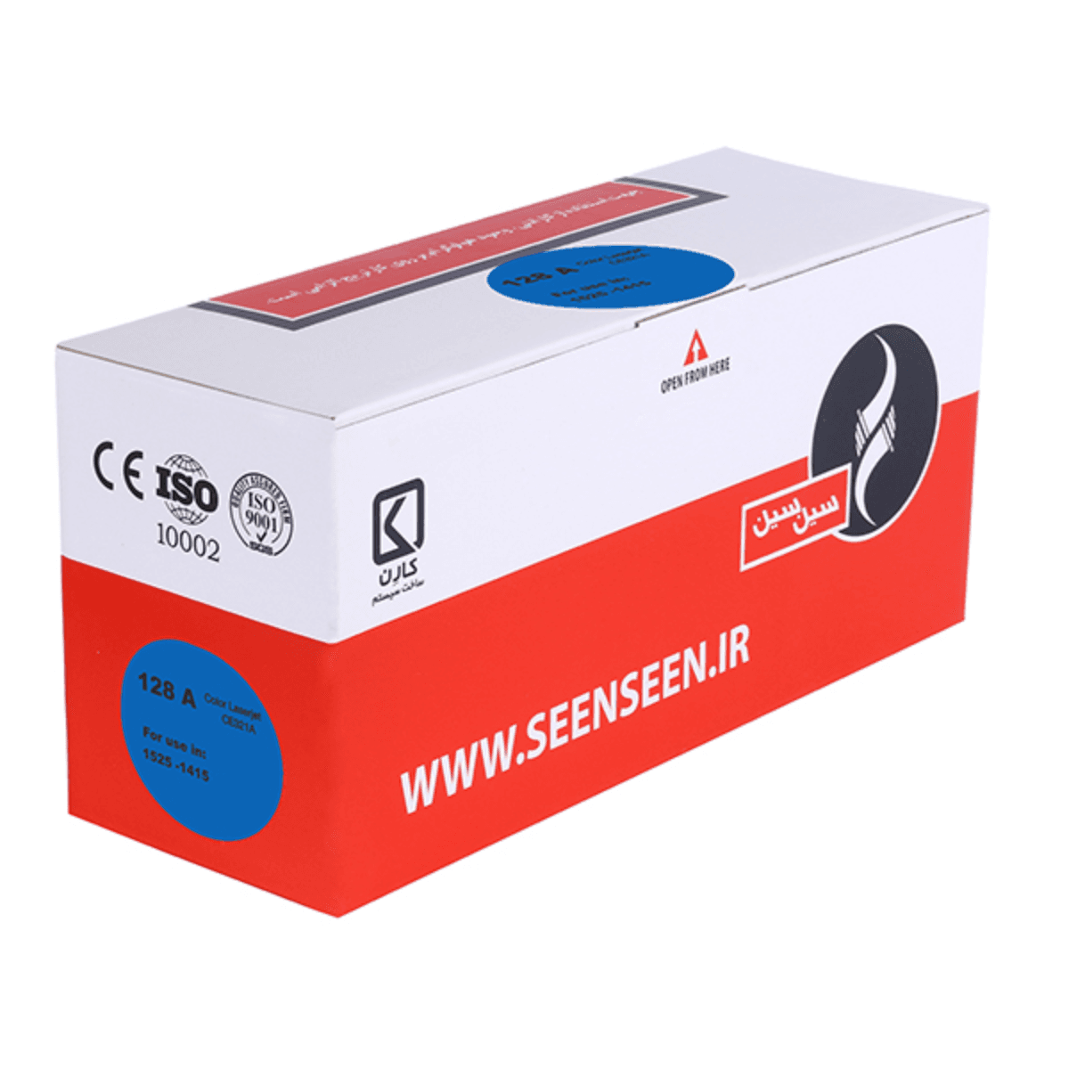 کارتریج سین سین طرح HP 128A آبی