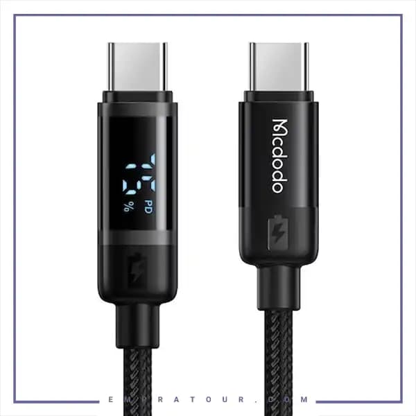 کابل دو سر تایپ سی 60 وات 1.2 متر مک دودو Mcdodo Battery Level Visible Cable CA-5780