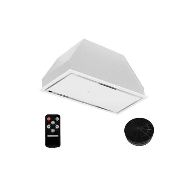 هود توکار مخفی کف شیشه لمسی تیدومکث (Tidumax) مدل مارال سفید