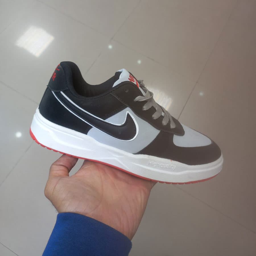 کفش نایک دخترانه سفید مشکی کد 57