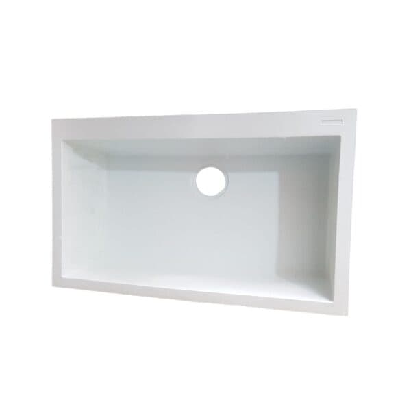 سینک گرانیتی توکار تیدومکث مدل سفید ساده(وانی بزرگ)