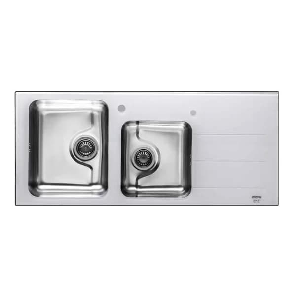 سینک توکار استیل البرز مدل کریستال سفید