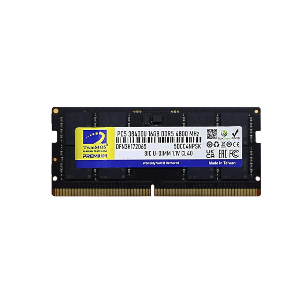 رم لپ تاپ توین موس 16 گیگابایت DDR5 با فرکانس 4800 مگاهرتز